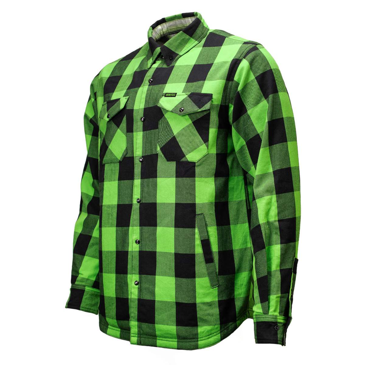 MMCC Men's 'Sidewinder' Reversible Flannel Shirt - 100% Cotton Snap Front Plaid w/ Chest and Hand Pockets - MNG11801