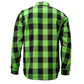 MMCC Men's 'Sidewinder' Reversible Flannel Shirt - 100% Cotton Snap Front Plaid w/ Chest and Hand Pockets - MNG11801