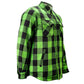 MMCC Men's 'Sidewinder' Reversible Flannel Shirt - 100% Cotton Snap Front Plaid w/ Chest and Hand Pockets - MNG11801