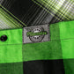 MMCC Men's 'Sidewinder' Reversible Flannel Shirt - 100% Cotton Snap Front Plaid w/ Chest and Hand Pockets - MNG11801