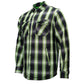 MMCC Men's 'Sidewinder' Reversible Flannel Shirt - 100% Cotton Snap Front Plaid w/ Chest and Hand Pockets - MNG11801