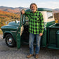 MMCC Men's 'Sidewinder' Reversible Flannel Shirt - 100% Cotton Snap Front Plaid w/ Chest and Hand Pockets - MNG11801