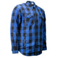 MMCC Men's 'Maverick' Reversible Flannel Shirt - 100% Cotton Snap Front Plaid w/ Chest and Hand Pockets - MNG11802