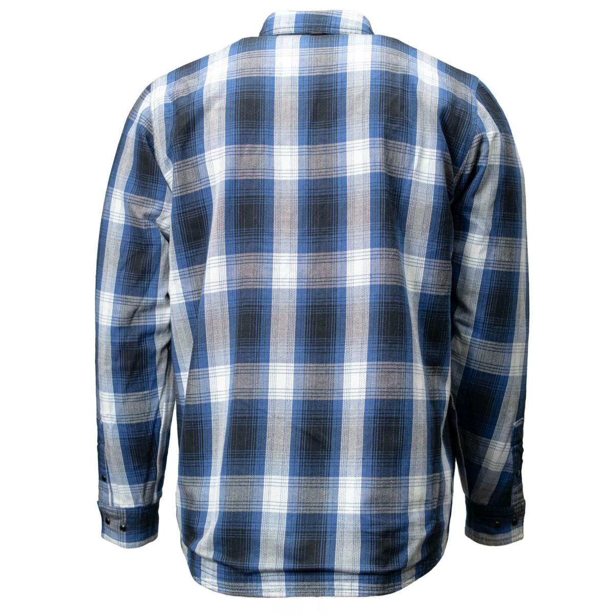 MMCC Men's 'Maverick' Reversible Flannel Shirt - 100% Cotton Snap Front Plaid w/ Chest and Hand Pockets - MNG11802