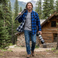 MMCC Men's 'Maverick' Reversible Flannel Shirt - 100% Cotton Snap Front Plaid w/ Chest and Hand Pockets - MNG11802