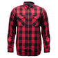 MMCC Men's Ricochet Reversible Flannel Shirt - 100% Cotton Snap Front Plaid w/ Chest and Hand Pockets - MNG11803