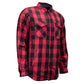 MMCC Men's Ricochet Reversible Flannel Shirt - 100% Cotton Snap Front Plaid w/ Chest and Hand Pockets - MNG11803