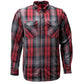 MMCC Men's Ricochet Reversible Flannel Shirt - 100% Cotton Snap Front Plaid w/ Chest and Hand Pockets - MNG11803