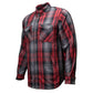 MMCC Men's Ricochet Reversible Flannel Shirt - 100% Cotton Snap Front Plaid w/ Chest and Hand Pockets - MNG11803