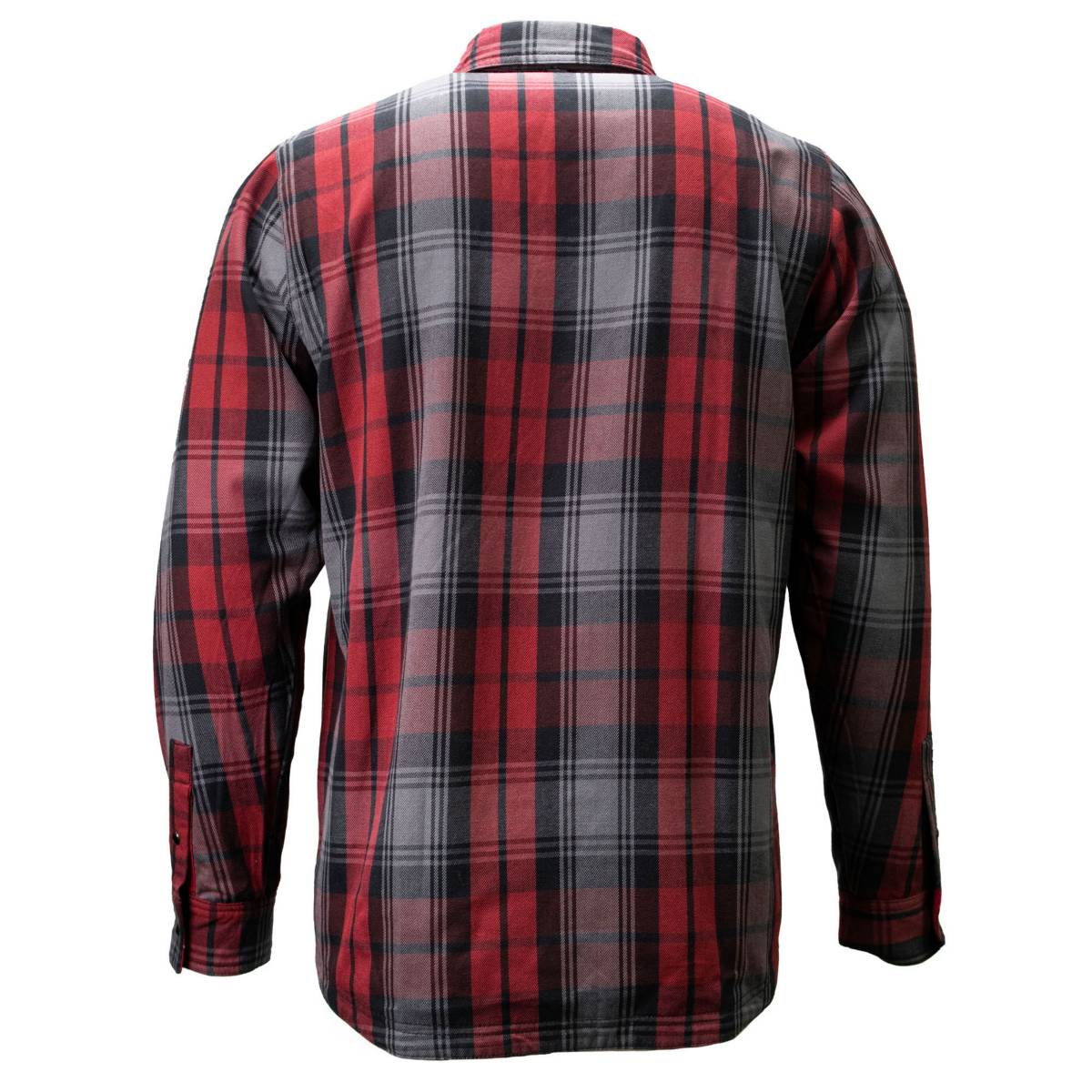 MMCC Men's Ricochet Reversible Flannel Shirt - 100% Cotton Snap Front Plaid w/ Chest and Hand Pockets - MNG11803