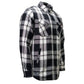 MMCC Men's Desperado Reversible Flannel Shirt - 100% Cotton Snap Front Plaid w/ Chest and Hand Pockets - MNG11804