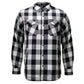 MMCC Men's Desperado Reversible Flannel Shirt - 100% Cotton Snap Front Plaid w/ Chest and Hand Pockets - MNG11804