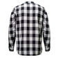MMCC Men's Desperado Reversible Flannel Shirt - 100% Cotton Snap Front Plaid w/ Chest and Hand Pockets - MNG11804