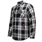 MMCC Men's Desperado Reversible Flannel Shirt - 100% Cotton Snap Front Plaid w/ Chest and Hand Pockets - MNG11804