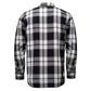 MMCC Men's Desperado Reversible Flannel Shirt - 100% Cotton Snap Front Plaid w/ Chest and Hand Pockets - MNG11804