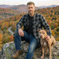 MMCC Men's Desperado Reversible Flannel Shirt - 100% Cotton Snap Front Plaid w/ Chest and Hand Pockets - MNG11805