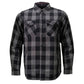 MMCC Men's Desperado Reversible Flannel Shirt - 100% Cotton Snap Front Plaid w/ Chest and Hand Pockets - MNG11805