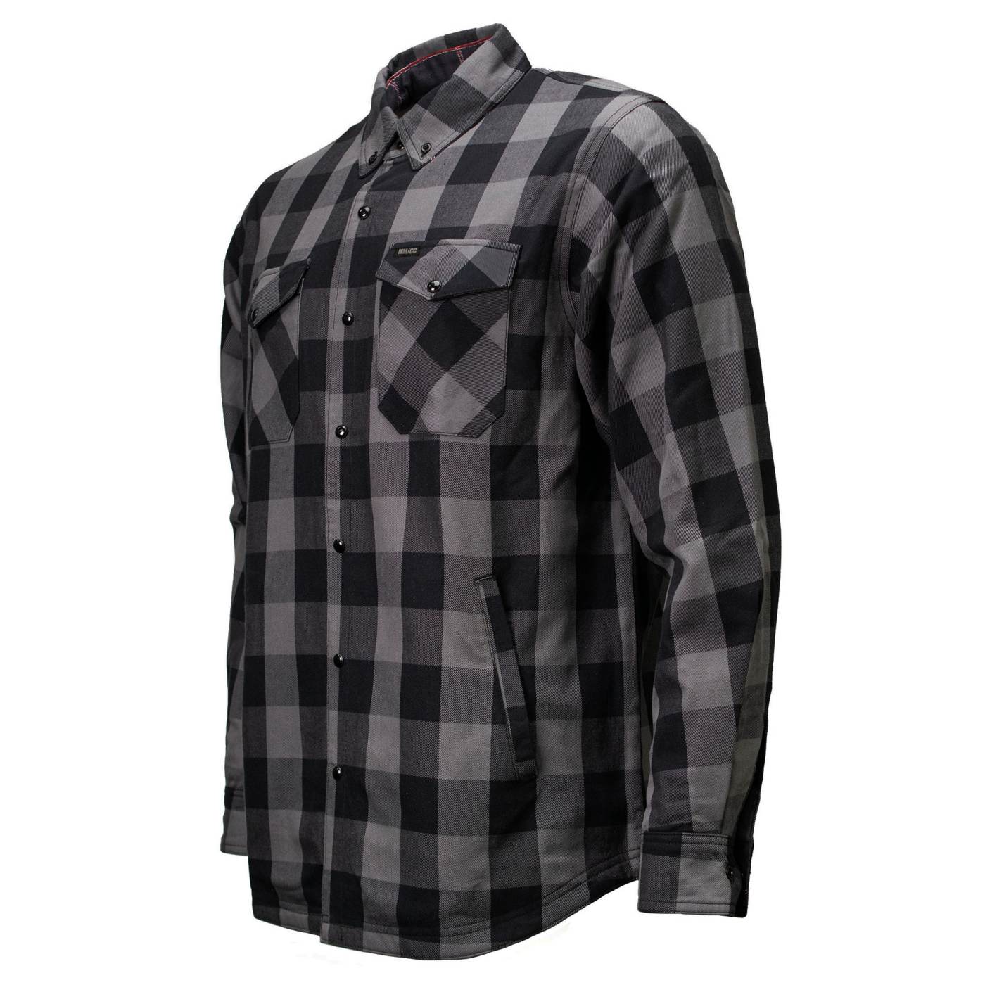 MMCC Men's Desperado Reversible Flannel Shirt - 100% Cotton Snap Front Plaid w/ Chest and Hand Pockets - MNG11805