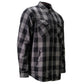 MMCC Men's Desperado Reversible Flannel Shirt - 100% Cotton Snap Front Plaid w/ Chest and Hand Pockets - MNG11805