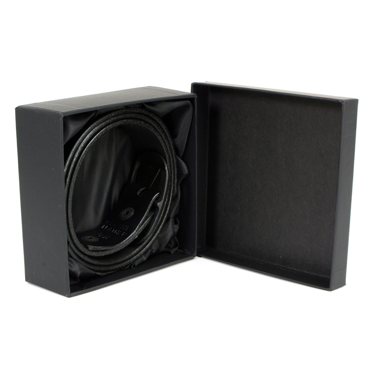 Milwaukee Leather MP7112 Men's We The People Black Leather Belt w/ Interchangeable Buckle - 1.5 inches Wide