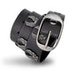 Milwaukee Leather Men's Liberty Talon Black Leather Belt with USA Eagle Emblems - 1.5 Inch Biker Belt - MP7113