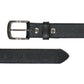 Milwaukee Leather Men's Black Snake Print Leather Belt w/ Interchangeable Buckle - MP7128