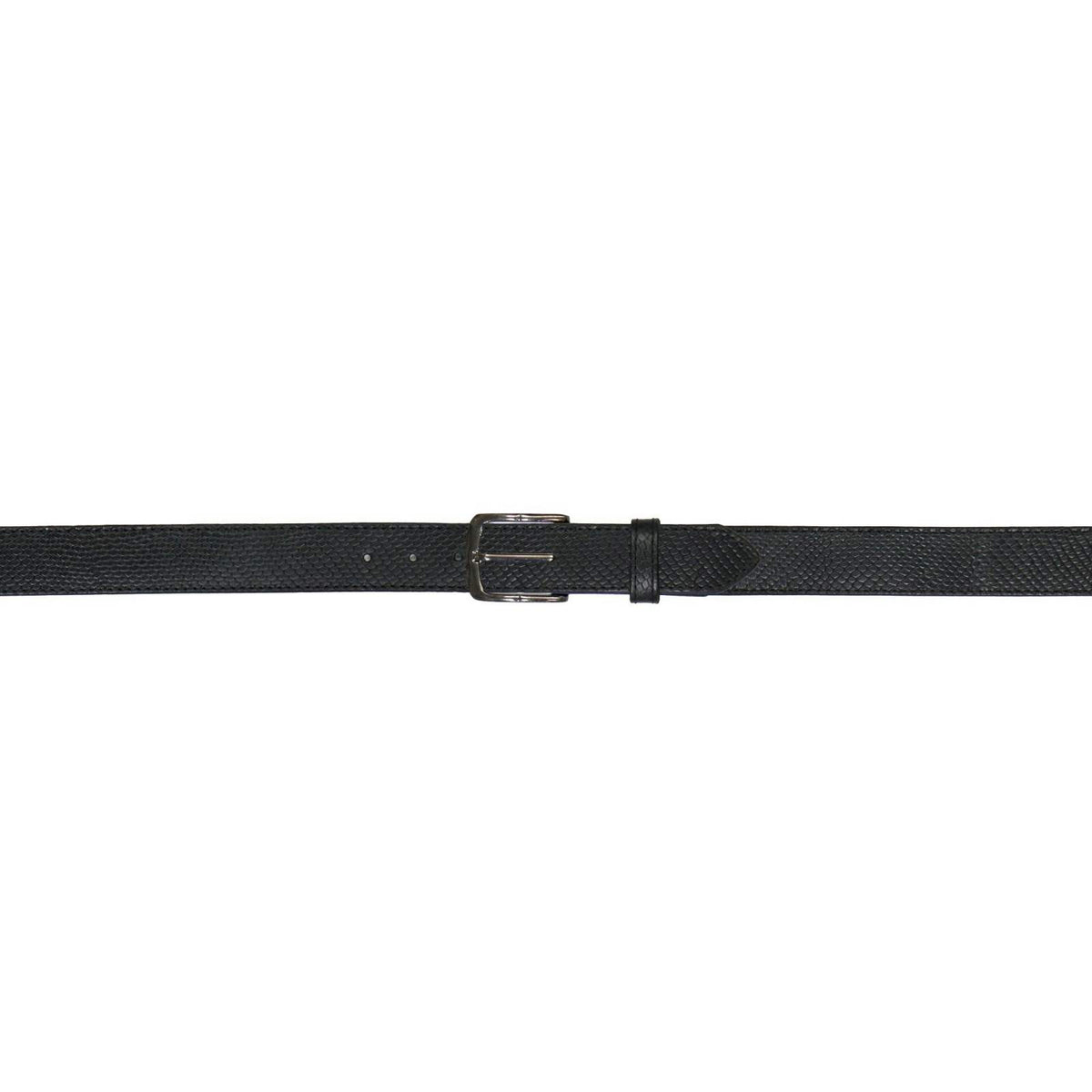 Milwaukee Leather Men's Black Snake Print Leather Belt w/ Interchangeable Buckle - MP7128