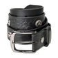 Milwaukee Leather Men's Frontier Star Black Leather Belt with Western Star Emblems  - 1.5 Inch Biker Belt - MP7135