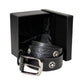 Milwaukee Leather Men's Frontier Star Black Leather Belt with Western Star Emblems  - 1.5 Inch Biker Belt - MP7135