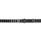 Milwaukee Leather Men's Black Double-Prong Grommet Leather Belt with Interchangeable Buckle - MP7137