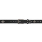 Milwaukee Leather Men's Black Skull & Pistons Genuine Leather Belt w/ Interchangeable Buckle - MP7141