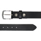 Milwaukee Leather Men's Black Motorcycle Emblem Leather Belt with Interchangeable Buckle - MP7143