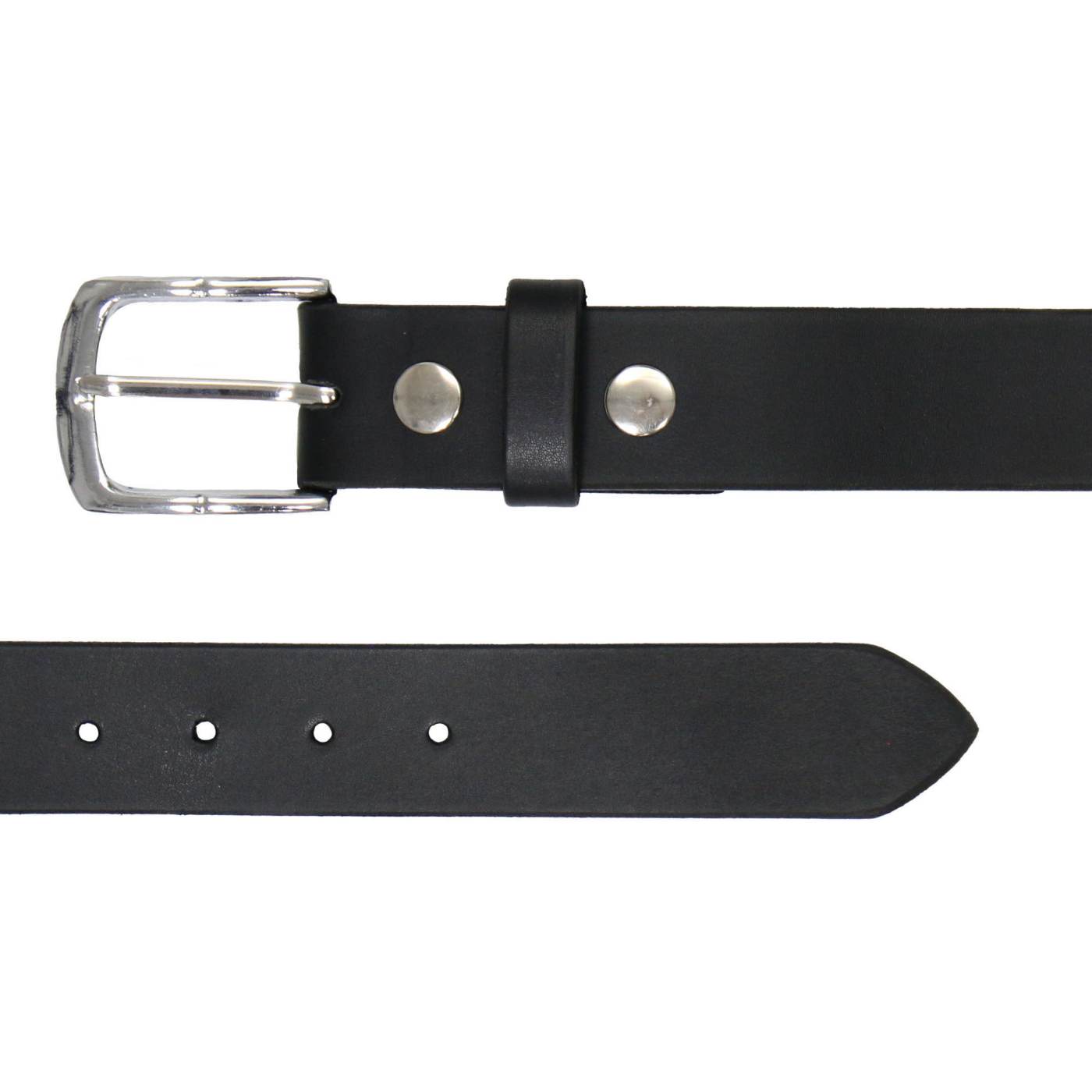 Milwaukee Leather Men's Black Motorcycle Emblem Leather Belt with Interchangeable Buckle - MP7143
