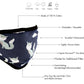 Milwaukee Leather MP7924FM Ladies 'Foxes' Design' 100 % Cotton Protective Face Mask with Optional Filter Pocket