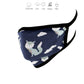 Milwaukee Leather MP7924FM Ladies 'Foxes' Design' 100 % Cotton Protective Face Mask with Optional Filter Pocket