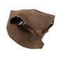 Milwaukee Leather Unisex Brown Leather Neck Warmer - Fleece-Lined Cold Weather Motorcycle Face Cover - MP7590