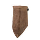 Milwaukee Leather Unisex Brown Leather Neck Warmer - Fleece-Lined Cold Weather Motorcycle Face Cover - MP7590