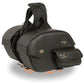 Milwaukee Leather MP8306 Black Large Cruiser Style Slant Throw Over Saddlebags