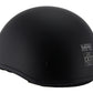 Milwaukee Performance Helmets MPH9710DOT Dot Approved 'Bare Bones' Matte Black Half Motorcycle Helmet for Men and Women