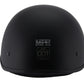 Milwaukee Performance Helmets MPH9710DOT Dot Approved 'Bare Bones' Matte Black Half Motorcycle Helmet for Men and Women