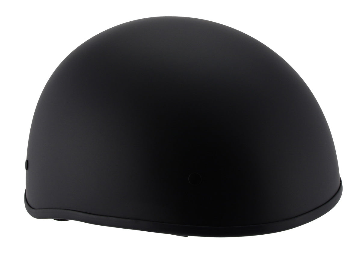 Milwaukee Performance Helmets MPH9710DOT Dot Approved 'Bare Bones' Matte Black Half Motorcycle Helmet for Men and Women