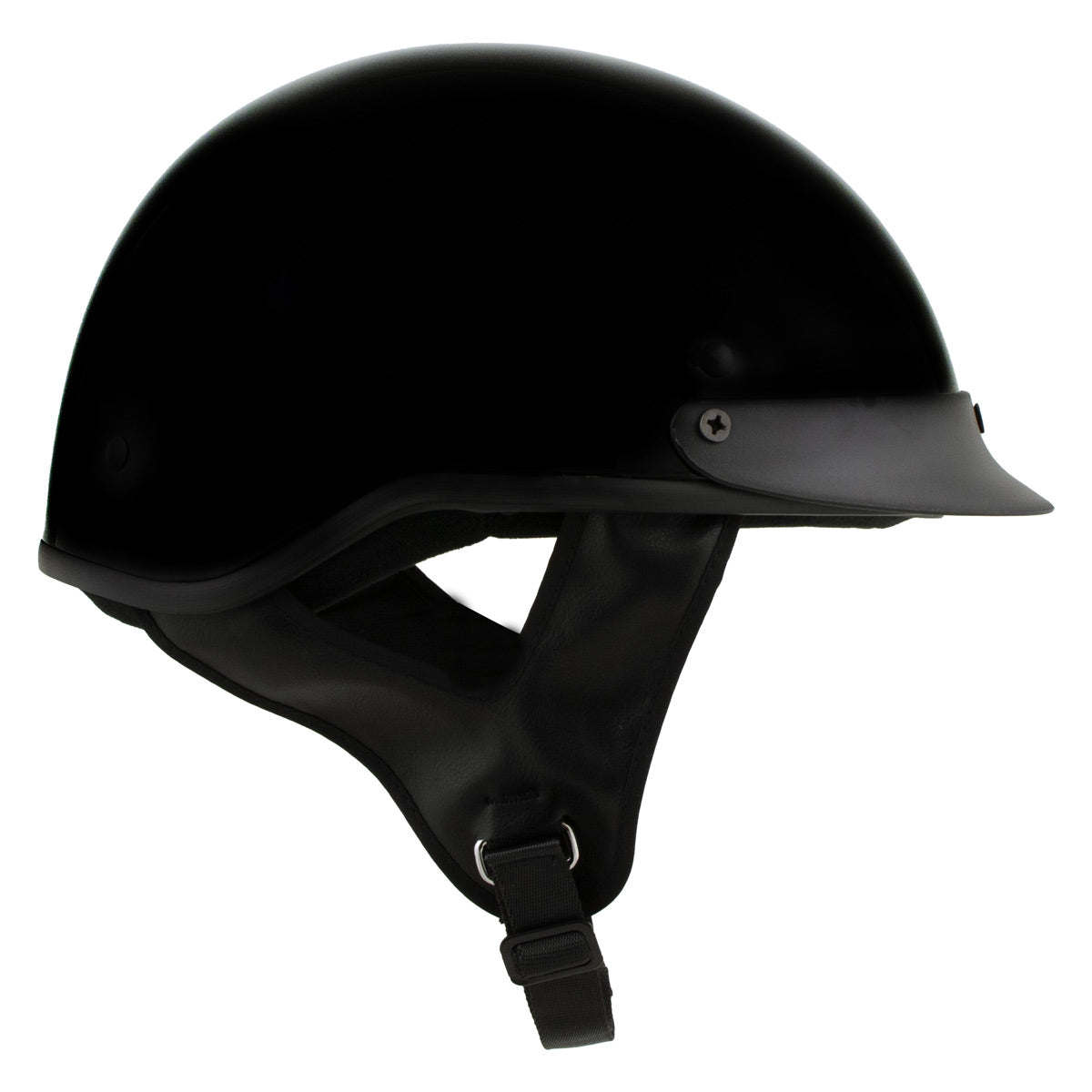 fuel open face motorcycle helmet Milwaukee Helmets MPH9719DOT Momentum DOT Black Half Face Motorcycle – Milwaukee Leather