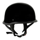 Milwaukee Helmets MPH9741DOT Motorrad DOT German Style Gloss Black Half Face Motorcycle Bikers Helmet