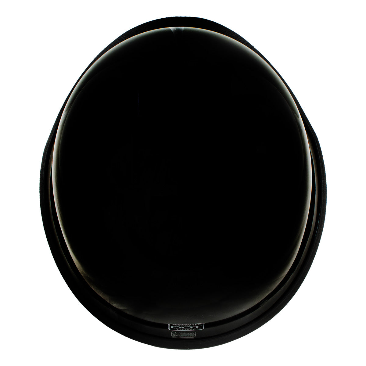 Milwaukee Helmets MPH9741DOT Motorrad DOT German Style Gloss Black Half Face Motorcycle Bikers Helmet