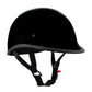 Milwaukee Helmets MPH9751DOT Gloss Black Polo Style DOT Motorcycle Half Face Bikers Helmet