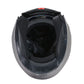 Milwaukee Helmets MPH9808DOT Ionized Silver Advanced Motorcycle Modular Helmet Biker w/ Drop Down Visor