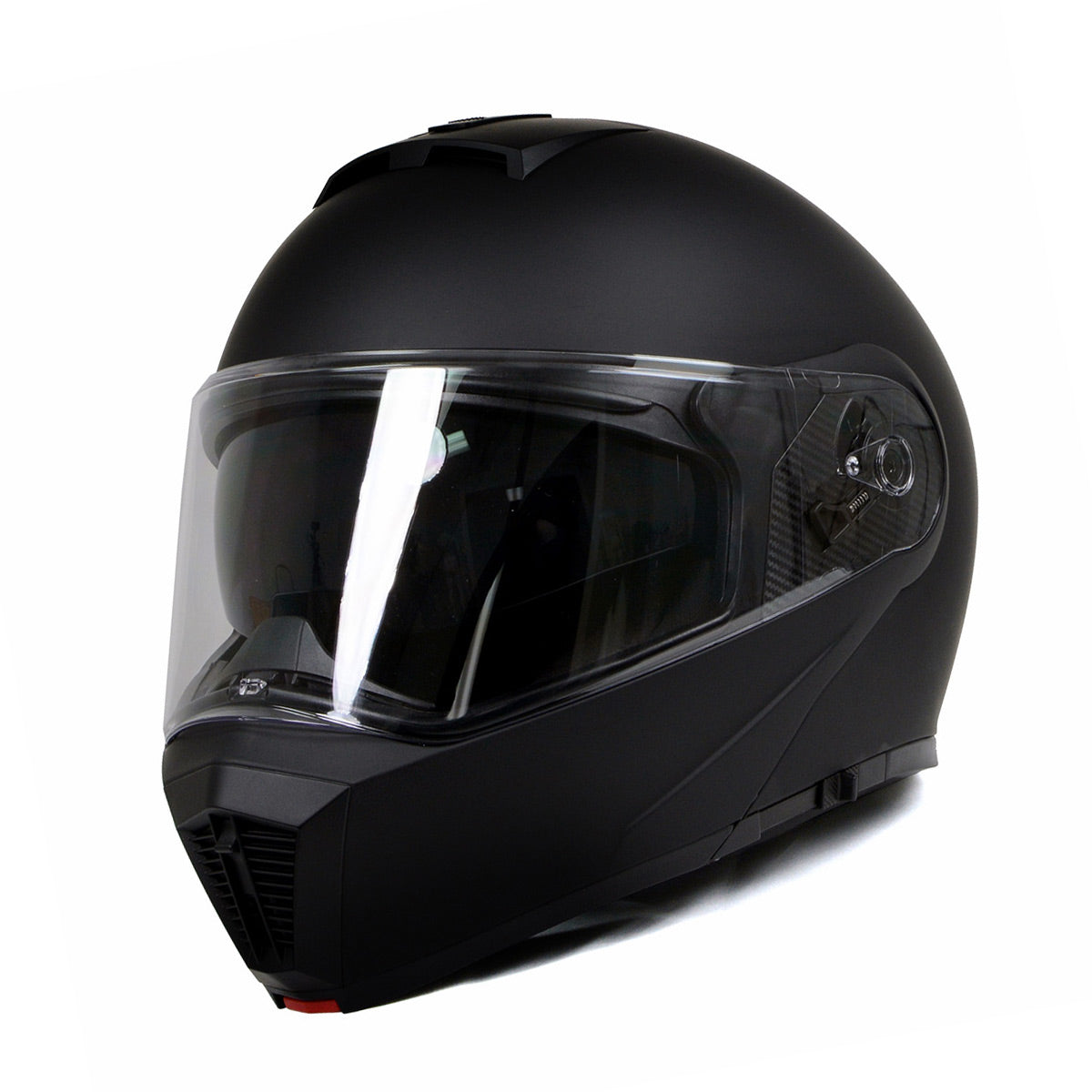 Milwaukee Helmets MPH9812DOT Flat Black Menace Advanced Motorcycle Modular Helmet Biker w/ Drop Down Visor Milwaukee Helmets MPH9812DOT Flat Black Menace Advanced Motorcycle Modular Helmet Biker w/ Drop Down Visor