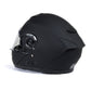 Milwaukee Helmets Breeze Flat Black Advanced Motorcycle Modular Helmet w/ Drop Down Visor DOT Approved MPH9814DOT