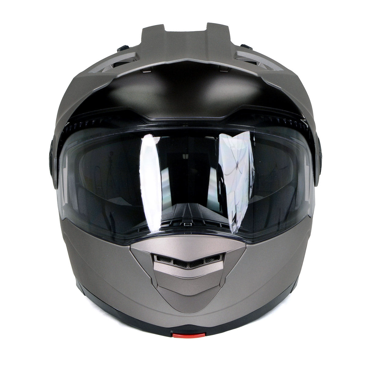 crivit motorcycle flip up helmet Milwaukee Helmets Silver Ominous Dual Sport Advanced Motorcycle – Milwaukee Leather