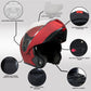 Milwaukee Helmets MPH9827DOT 'Cypher' Flat Red Advanced Motorcycle Modular Helmet w/ Drop Down Visor